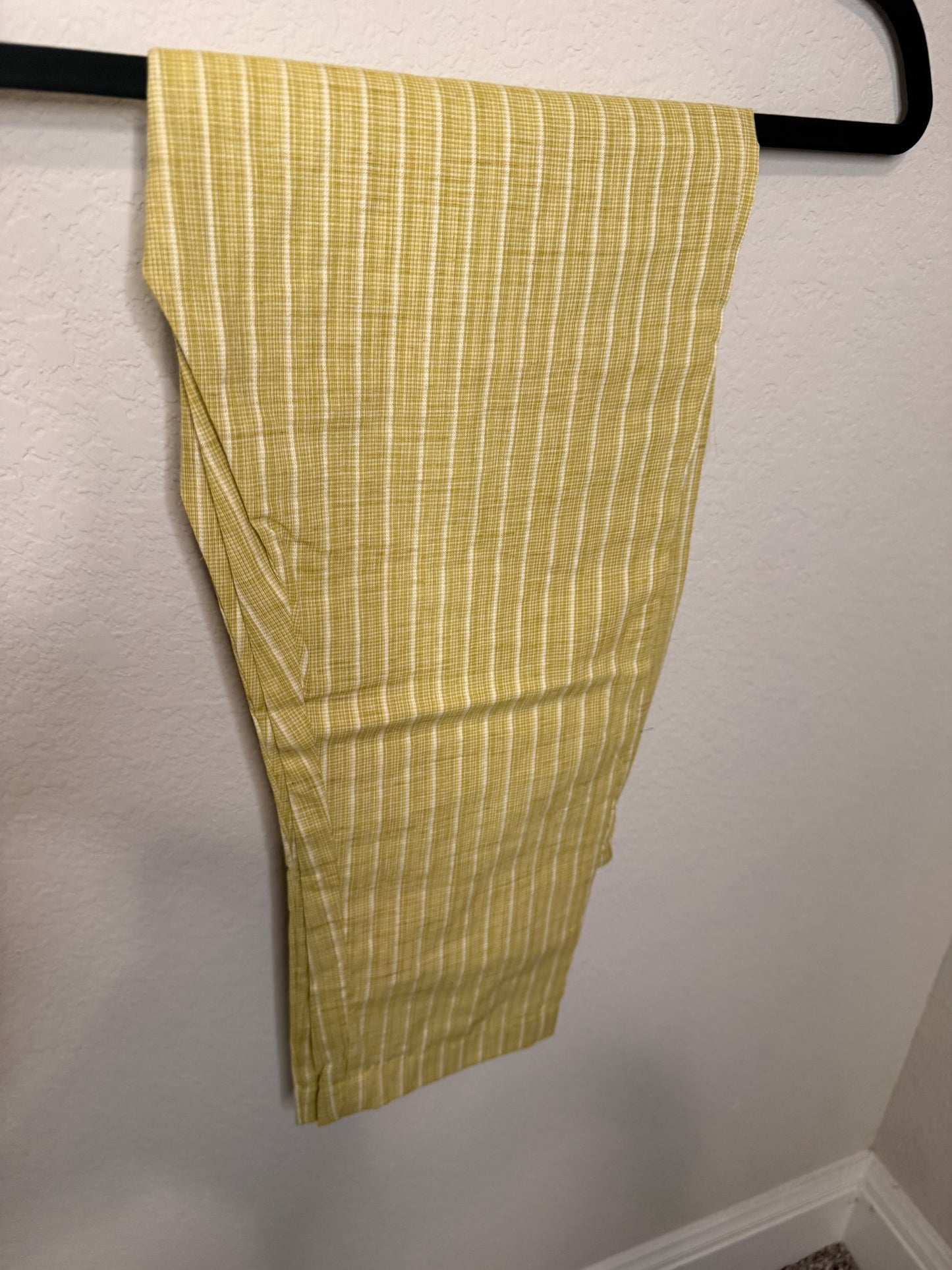 Green Cotton Straight Cut Customized Coord Set