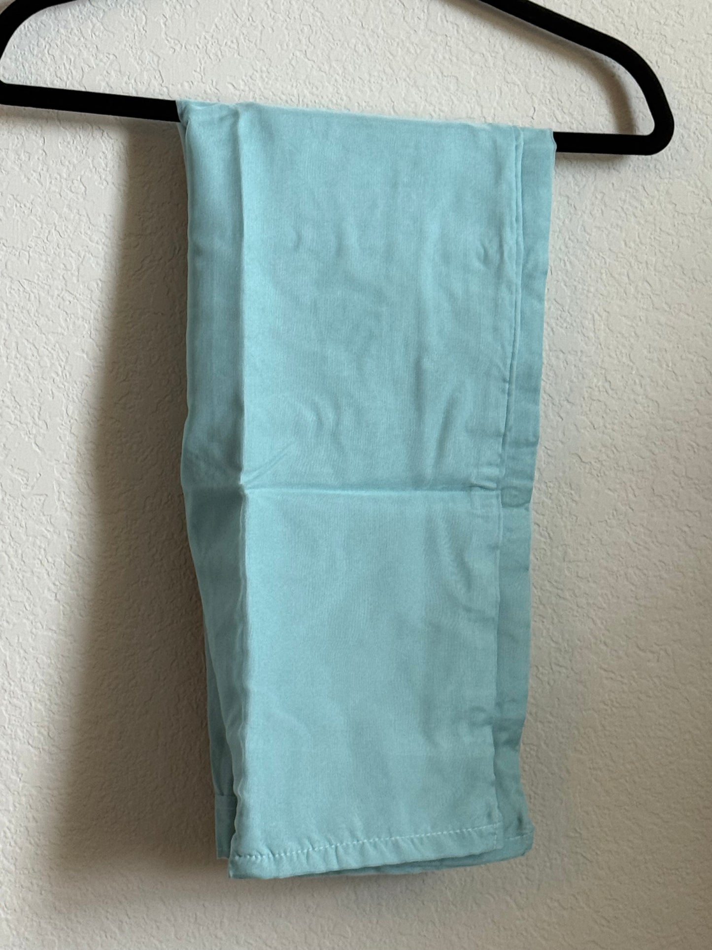 Blue Organza Handpainted Coord Set