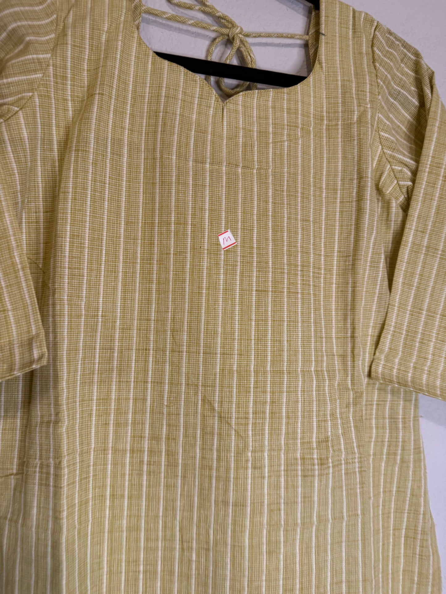 Green Cotton Straight Cut Customized Coord Set