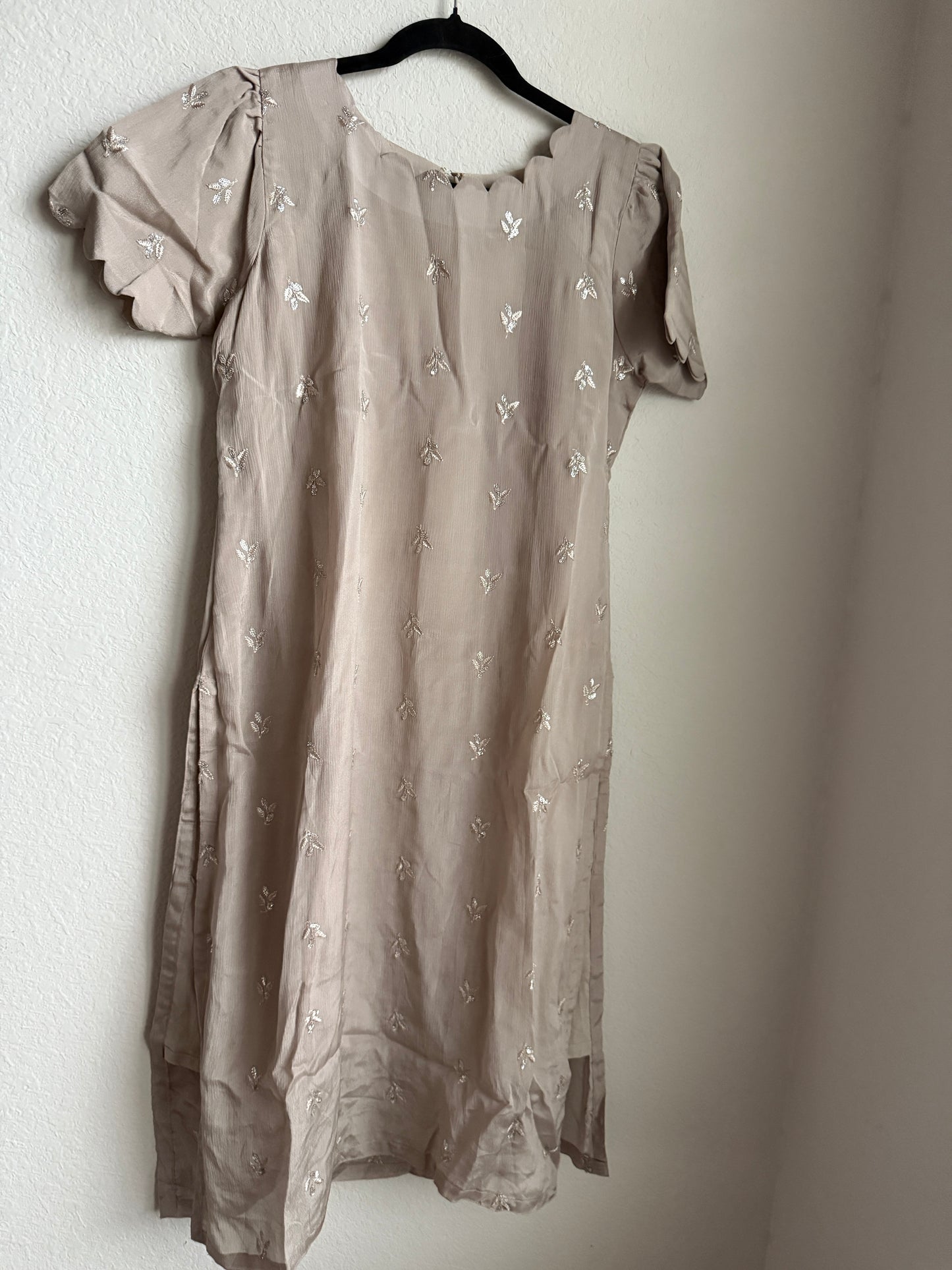 Pastel Gray Customized Coord Set – Designer Kurti with Pant | Elegant Everyday Indian Wear
